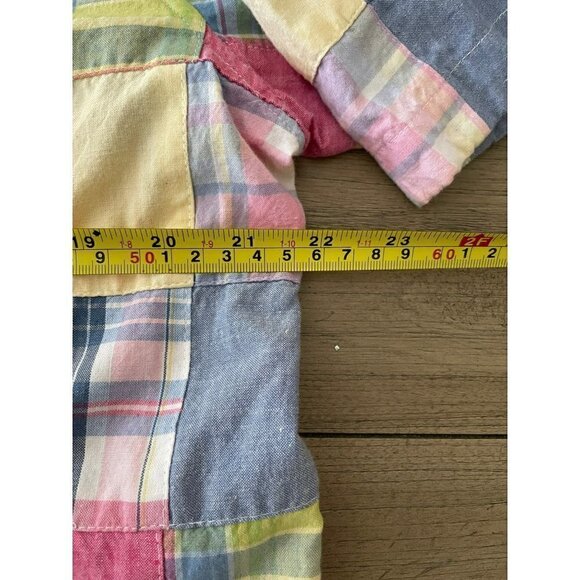 ENGLISH SPORT SHOP CASUAL MENS Handwoven PATCH BUTTON DOWN SHORT SLEEVE Size L - Picture 6 of 8